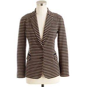 J. Crew Maritime Blazer XL Striped Cotton Stretch